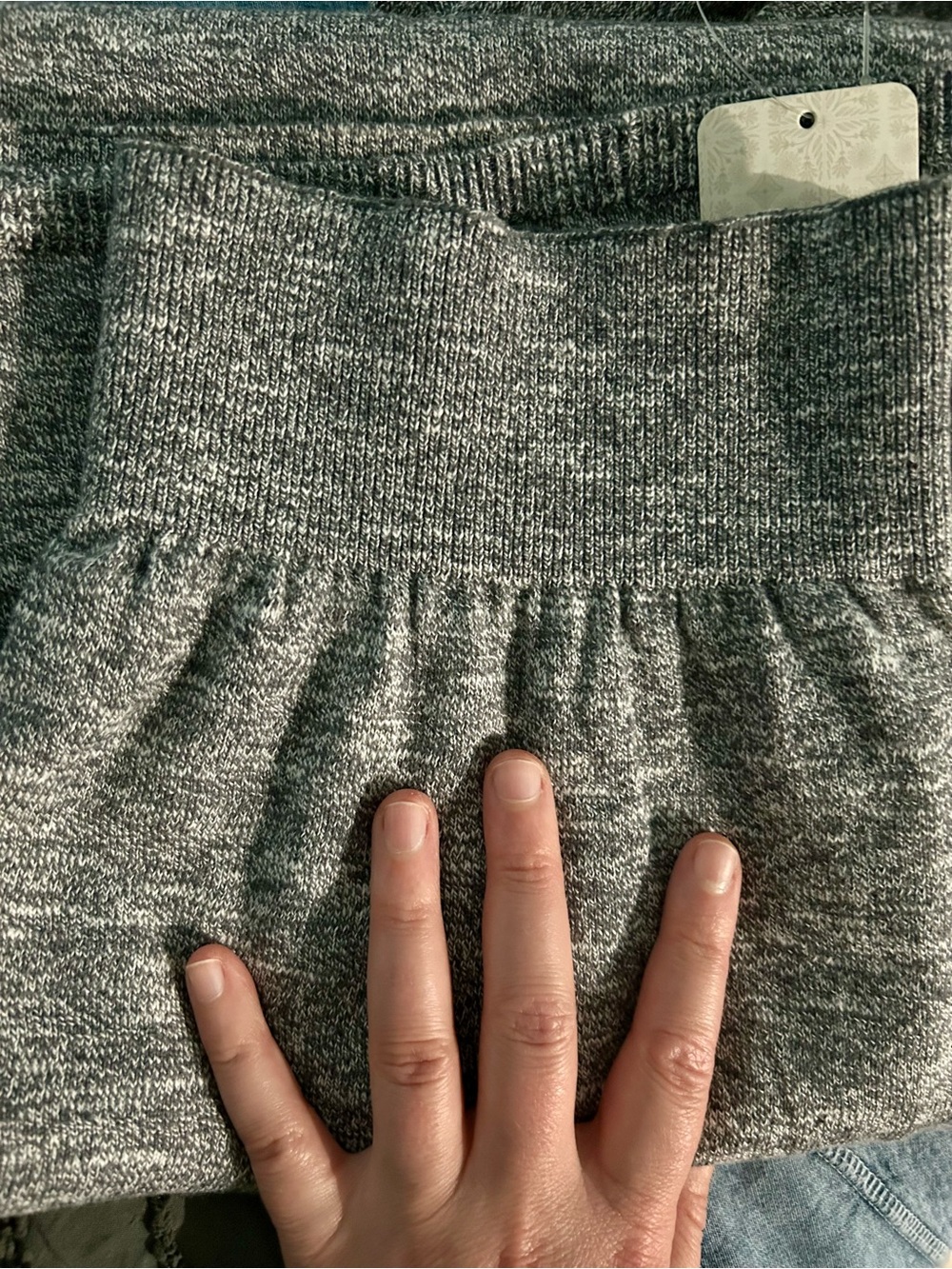 FP Sz M Gray Maxi Skirt - Picture 6 of 9